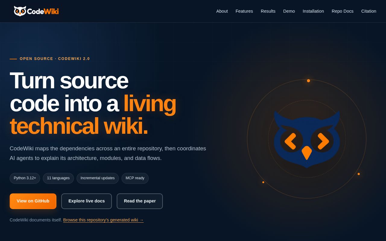 Preview of CodeWiki