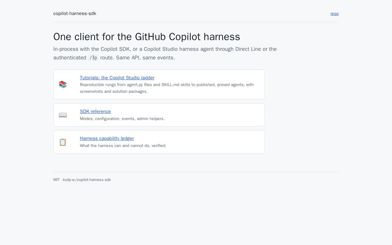 Preview of Copilot Harness Sdk