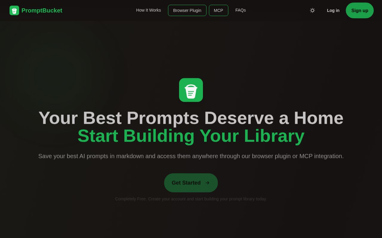 Preview of PromptBucket