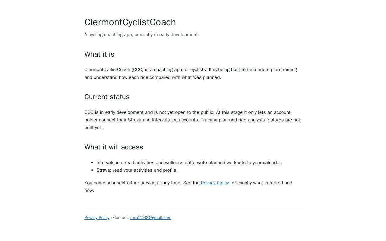Preview of Clermontcyclistcoach