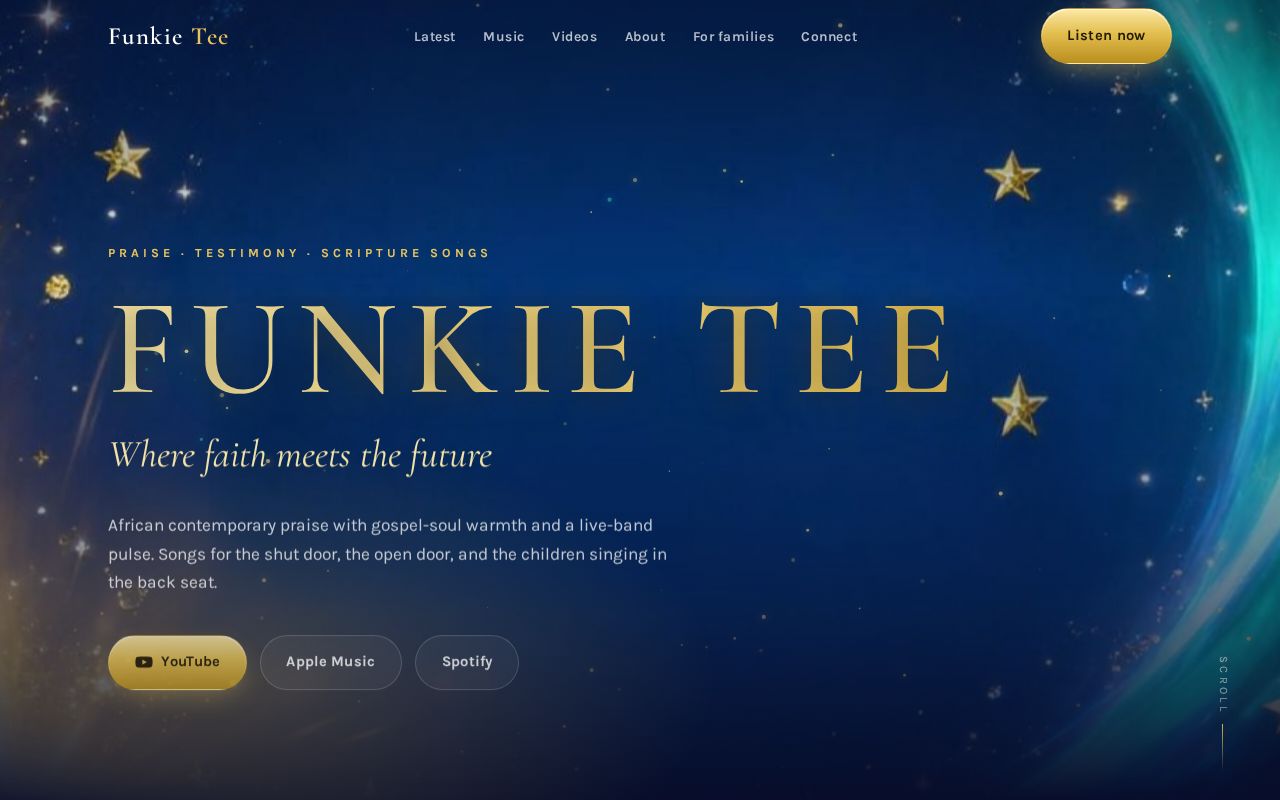 Preview of Funkie Tee Music Site