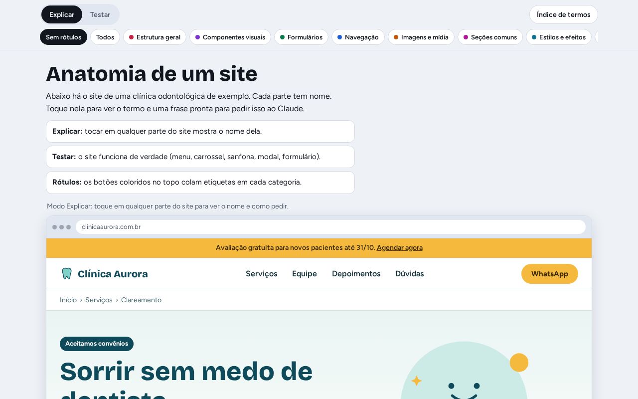 Preview of Anatomia de um site