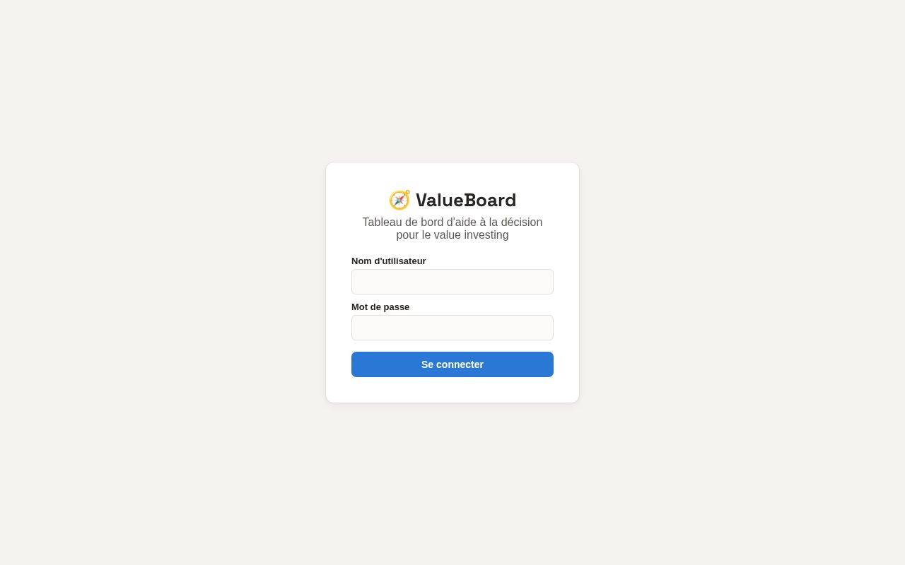 Preview of Value Board
