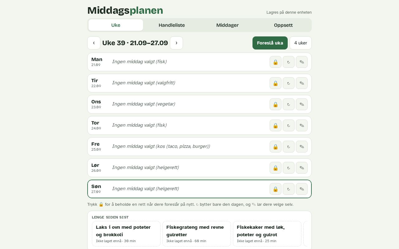 Preview of Middag