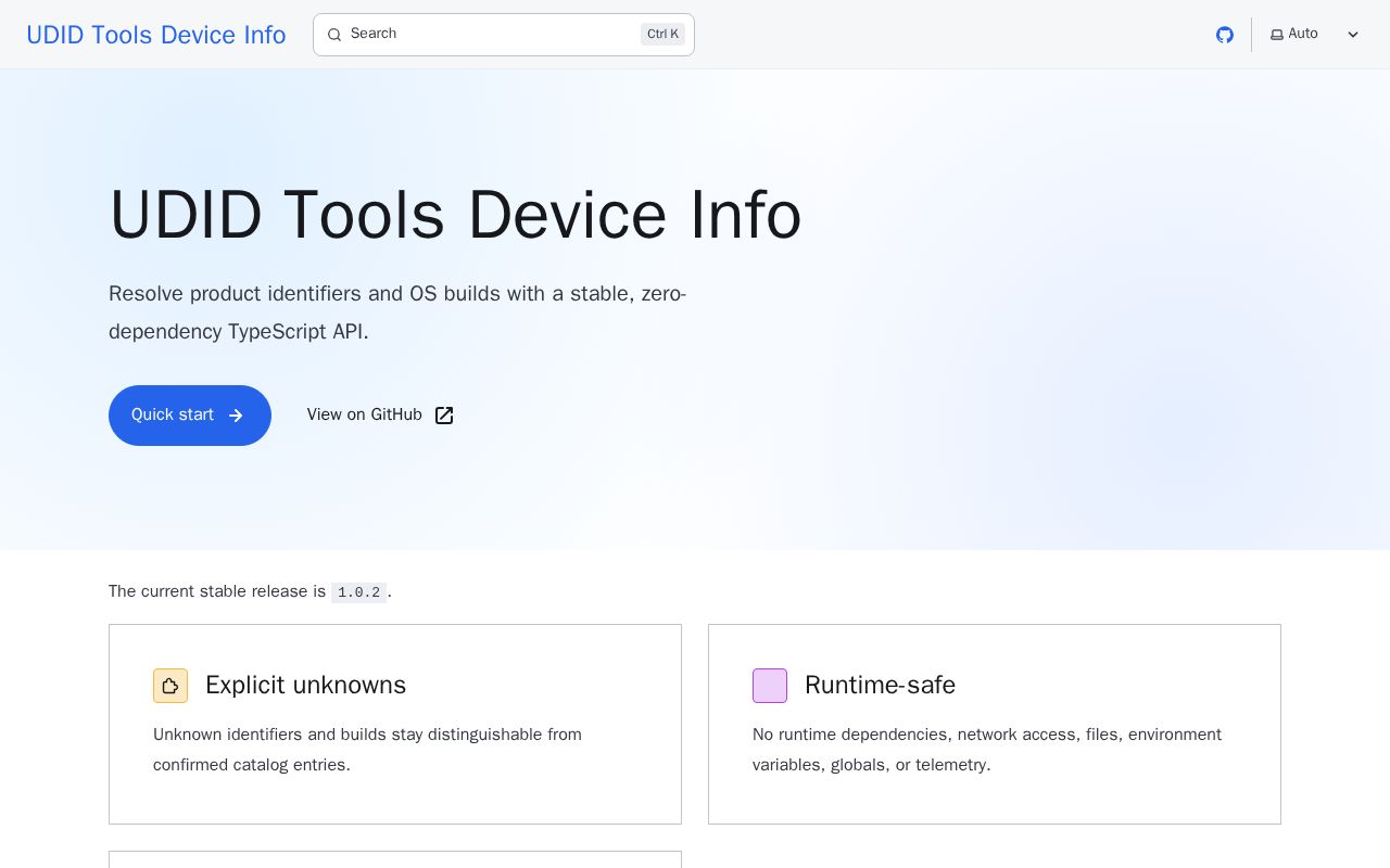 Preview of UDID Tools Device Info