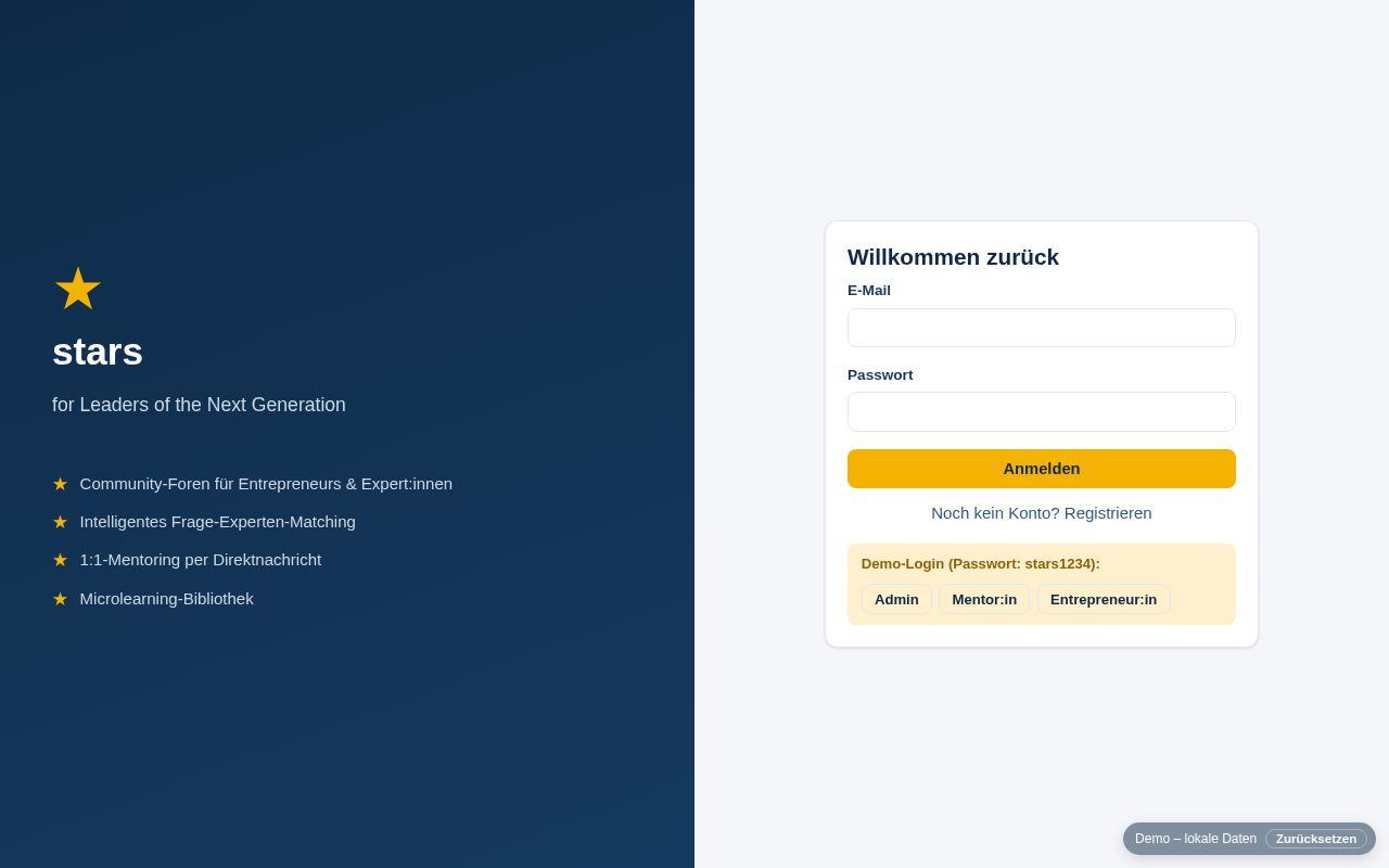 Preview of Stars Plattform