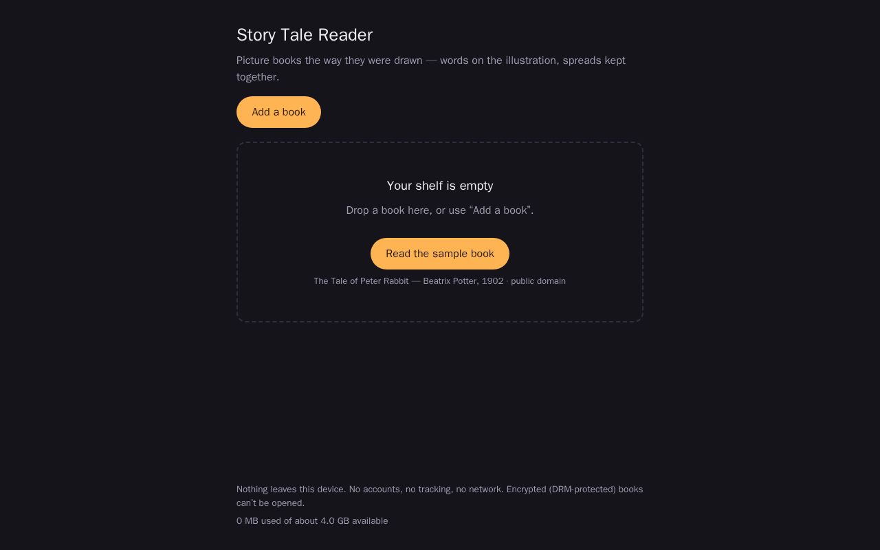 Preview of Story Tale Reader