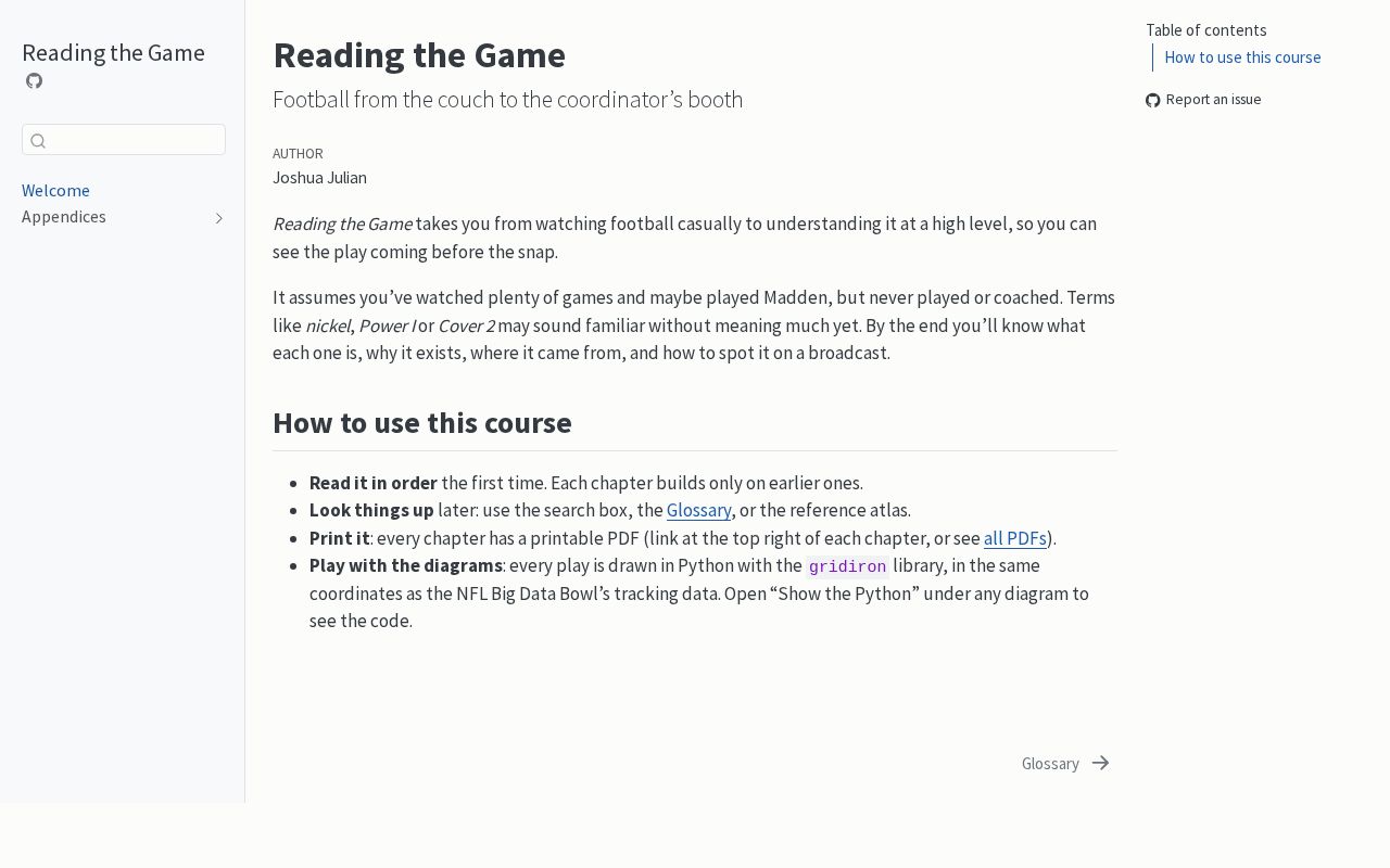Preview of Reading The Game
