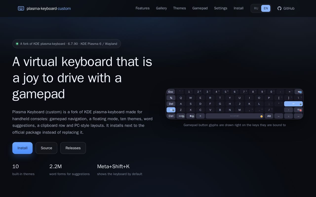 Preview of Plasma Keyboard Custom