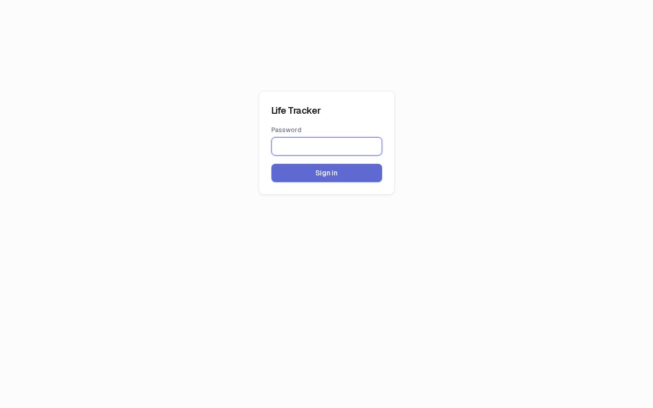 Preview of Life Tracker