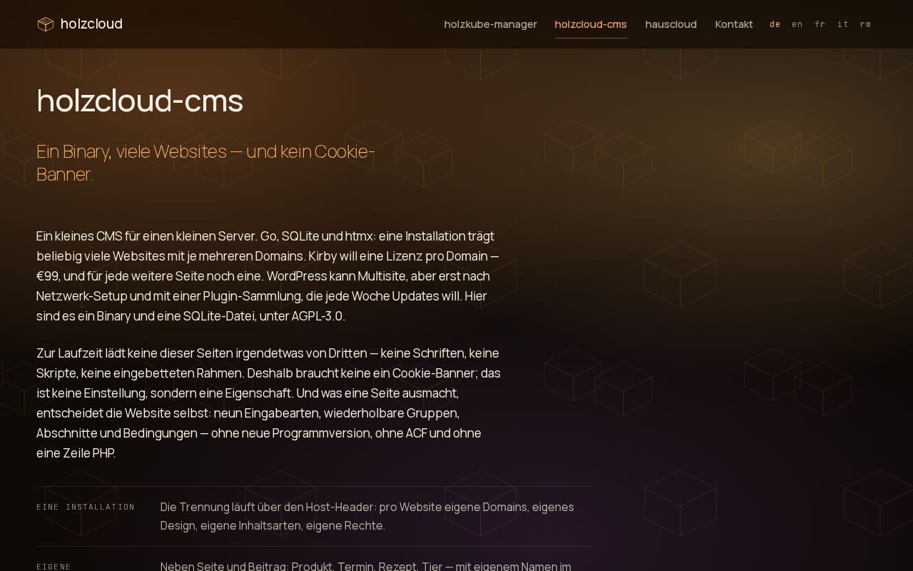 Preview of Holzcloud Cms