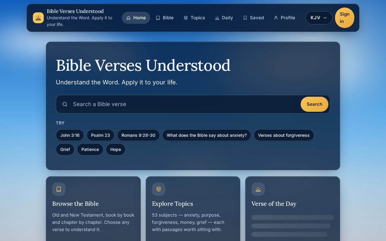 Preview of Bible Verses Understood