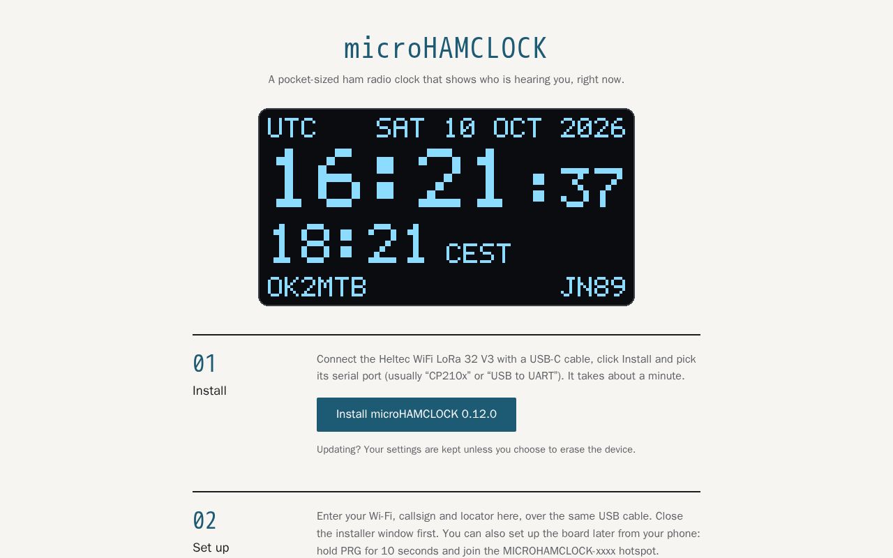 Preview of MicroHAMCLOCK
