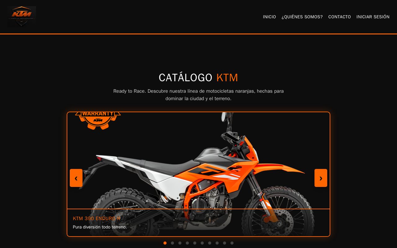 Preview of Proyecto React Ktm