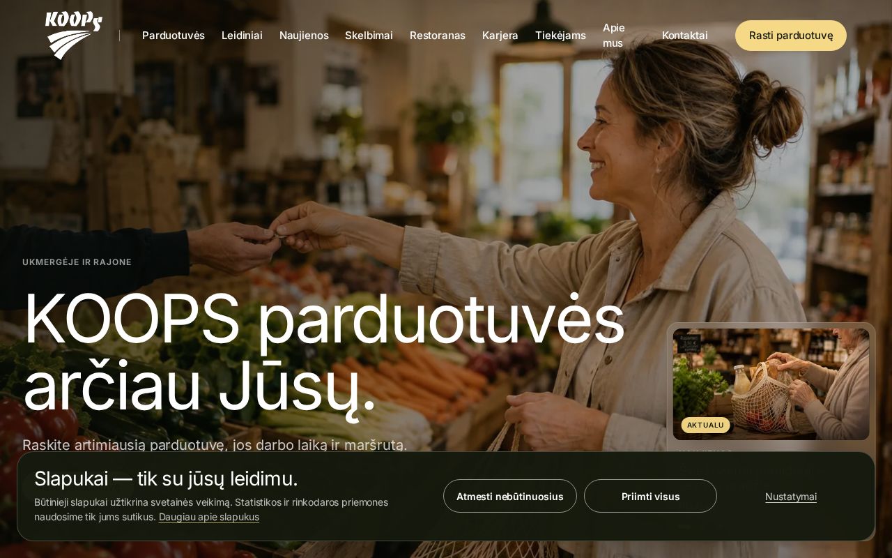 Preview of Ukmerges Koops Website
