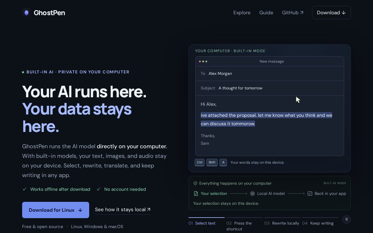 Preview of GhostPen