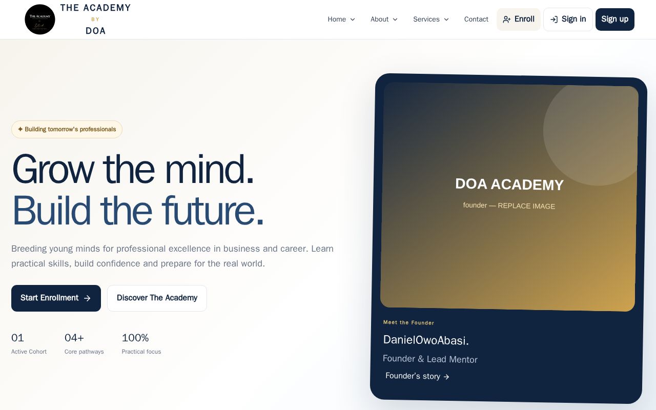 Preview of The Academy By DOA