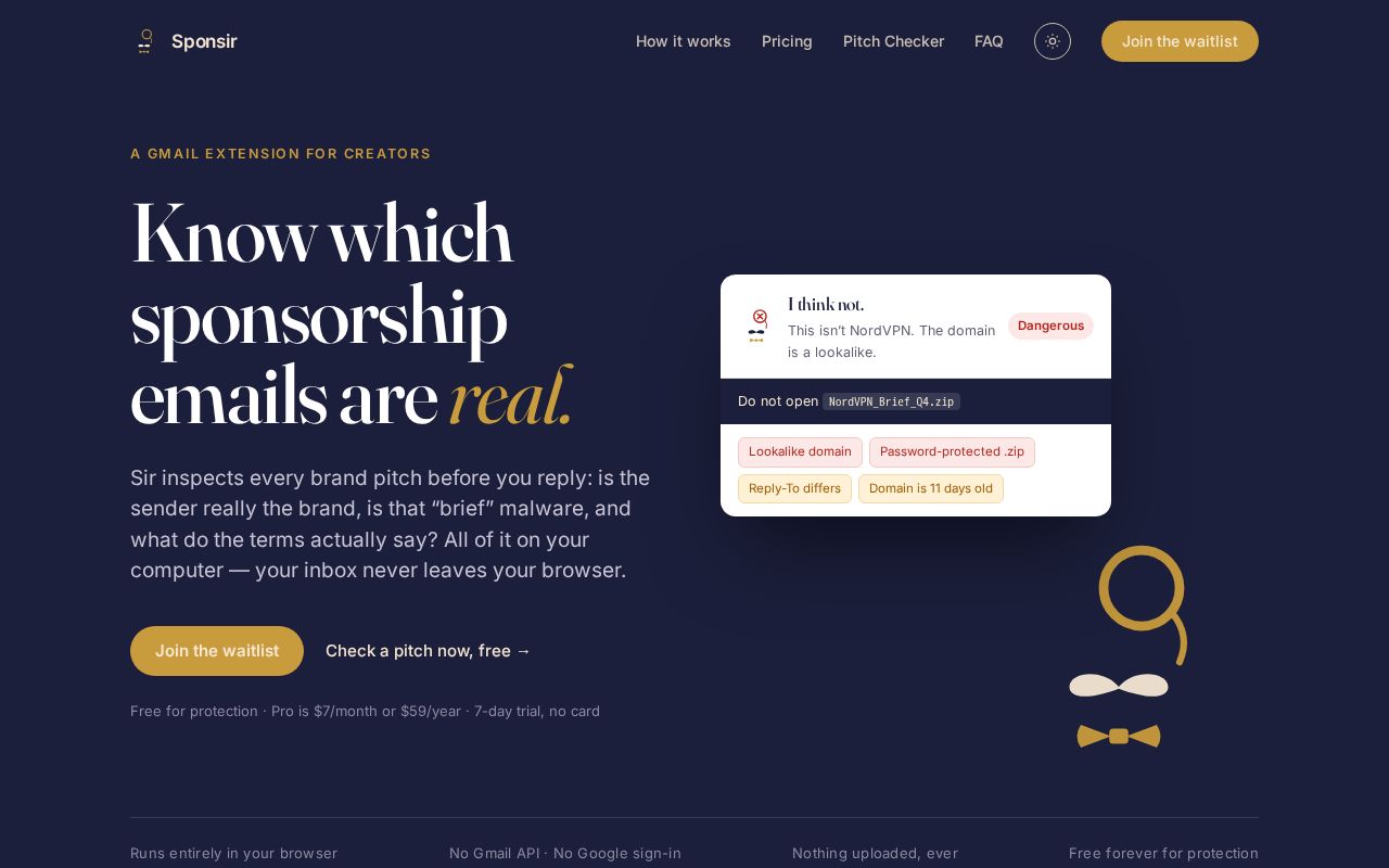 Preview of Sponsir Site