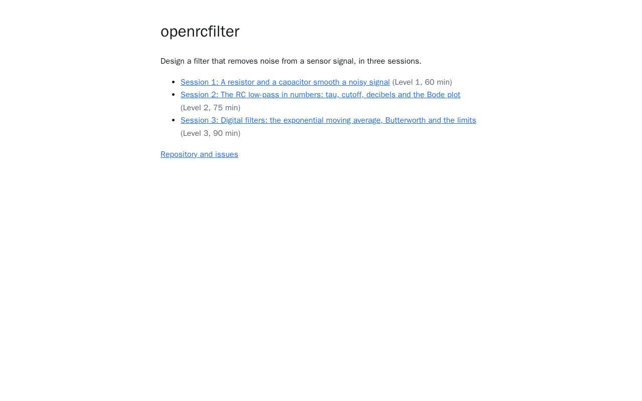 Preview of Openrcfilter