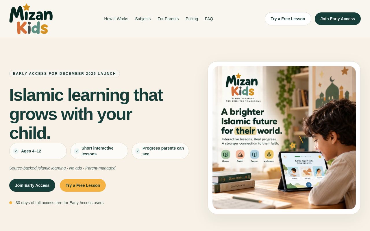 Preview of Mizan Kids