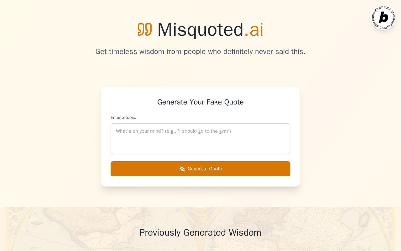 Preview of Misquoted.ai