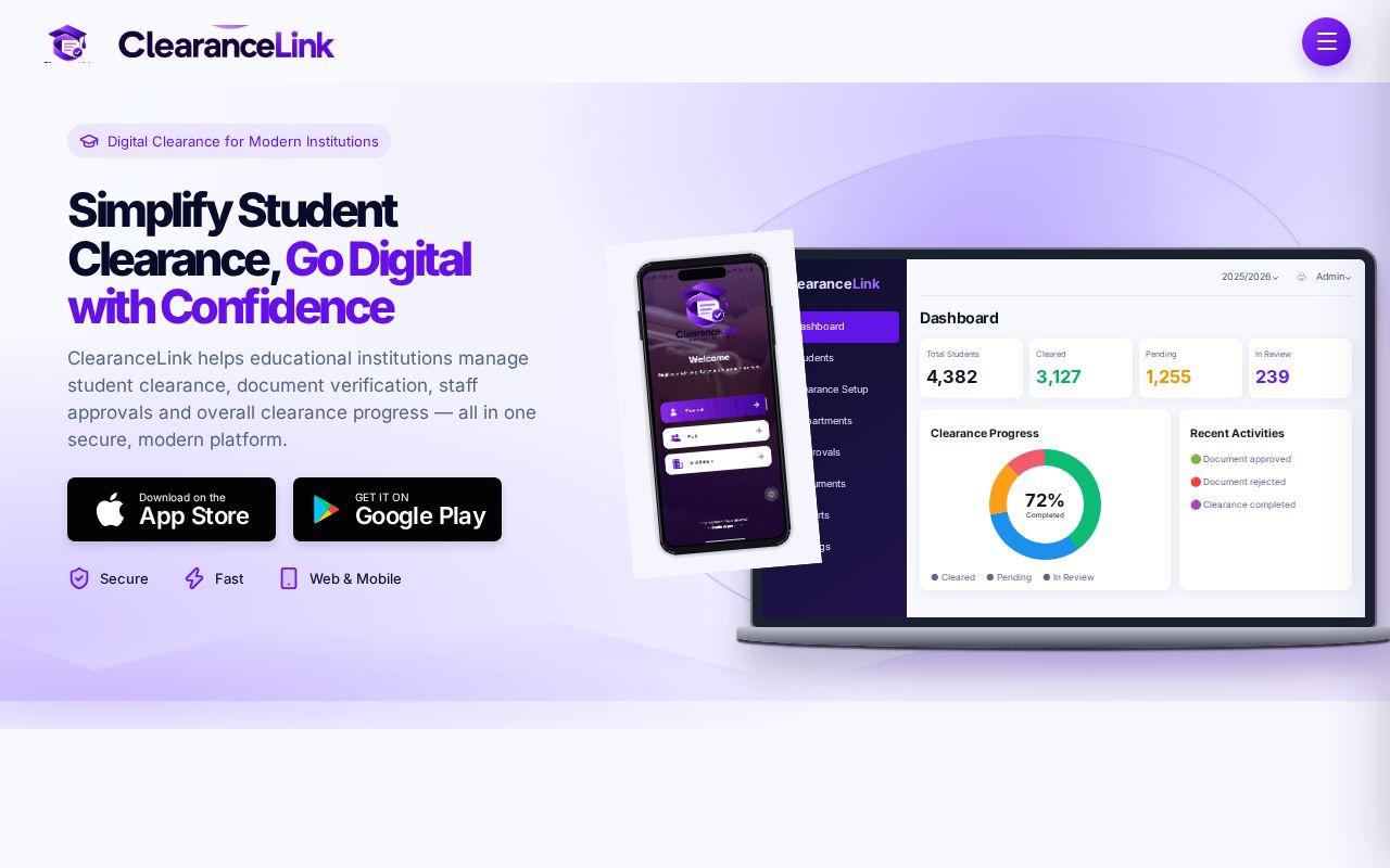 Preview of ClearanceLink