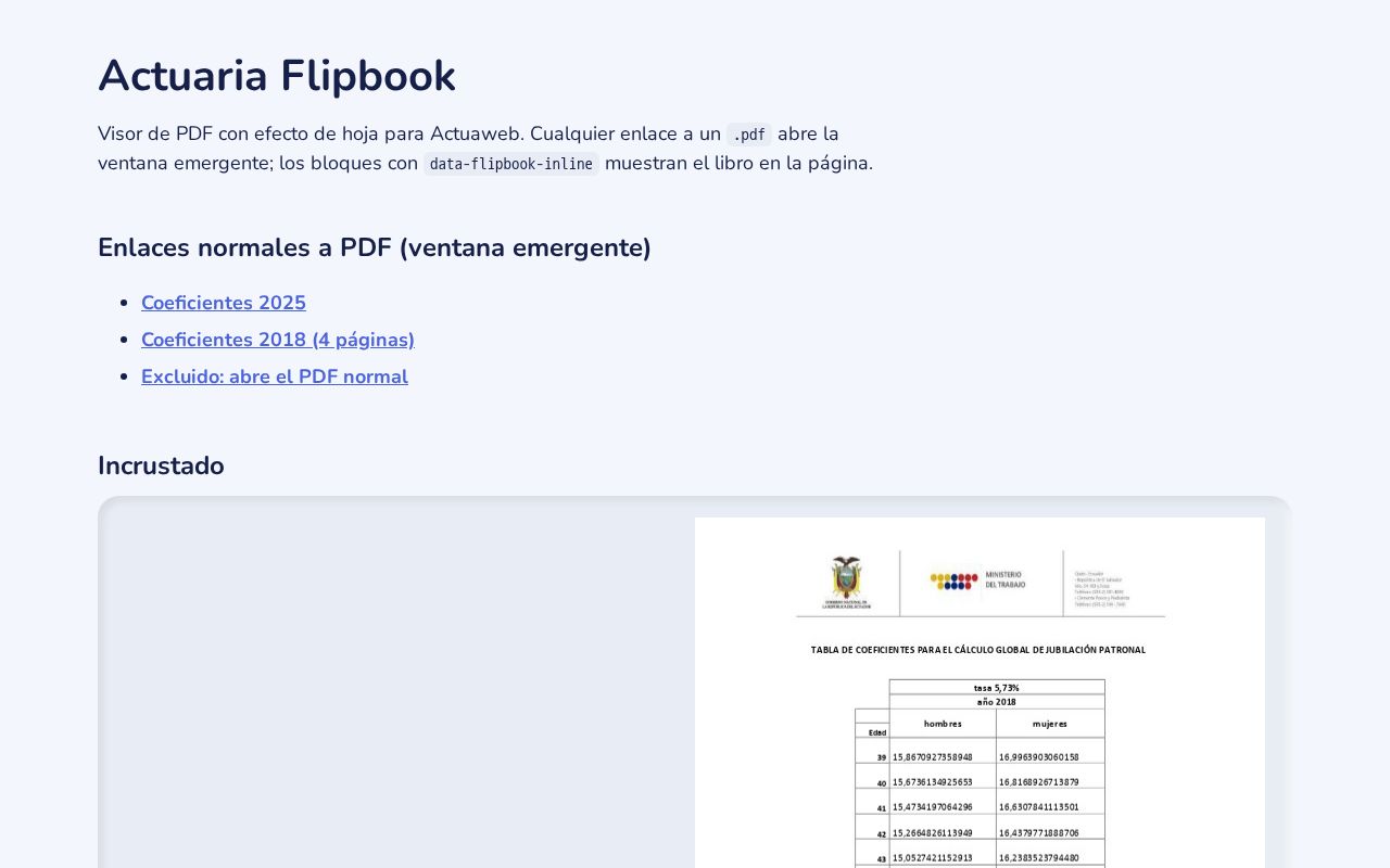 Preview of Actuaria Flipbook