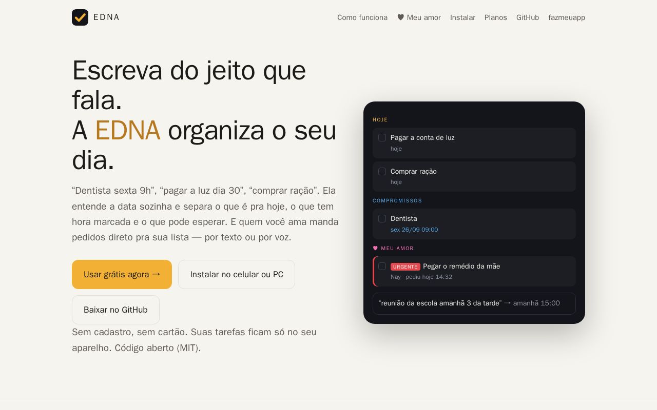 Preview of Edna App