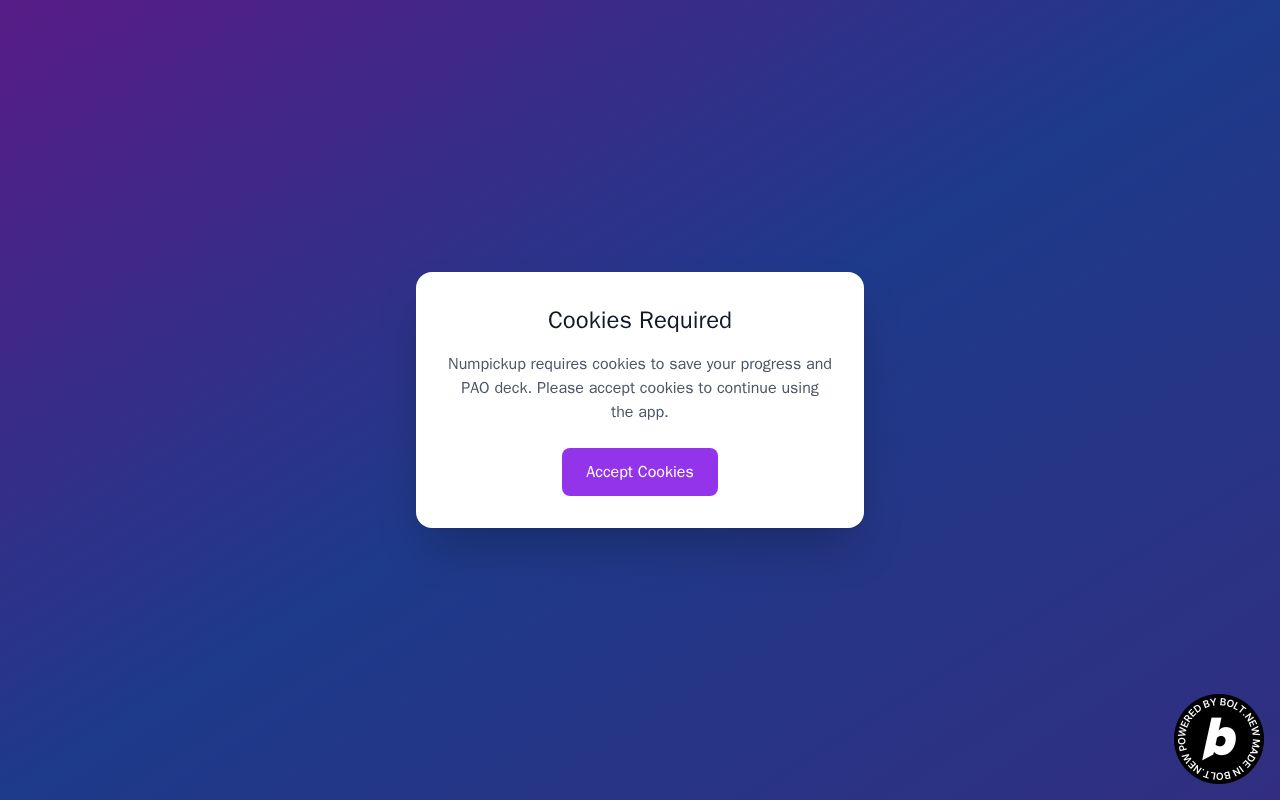 Preview of Numpickup