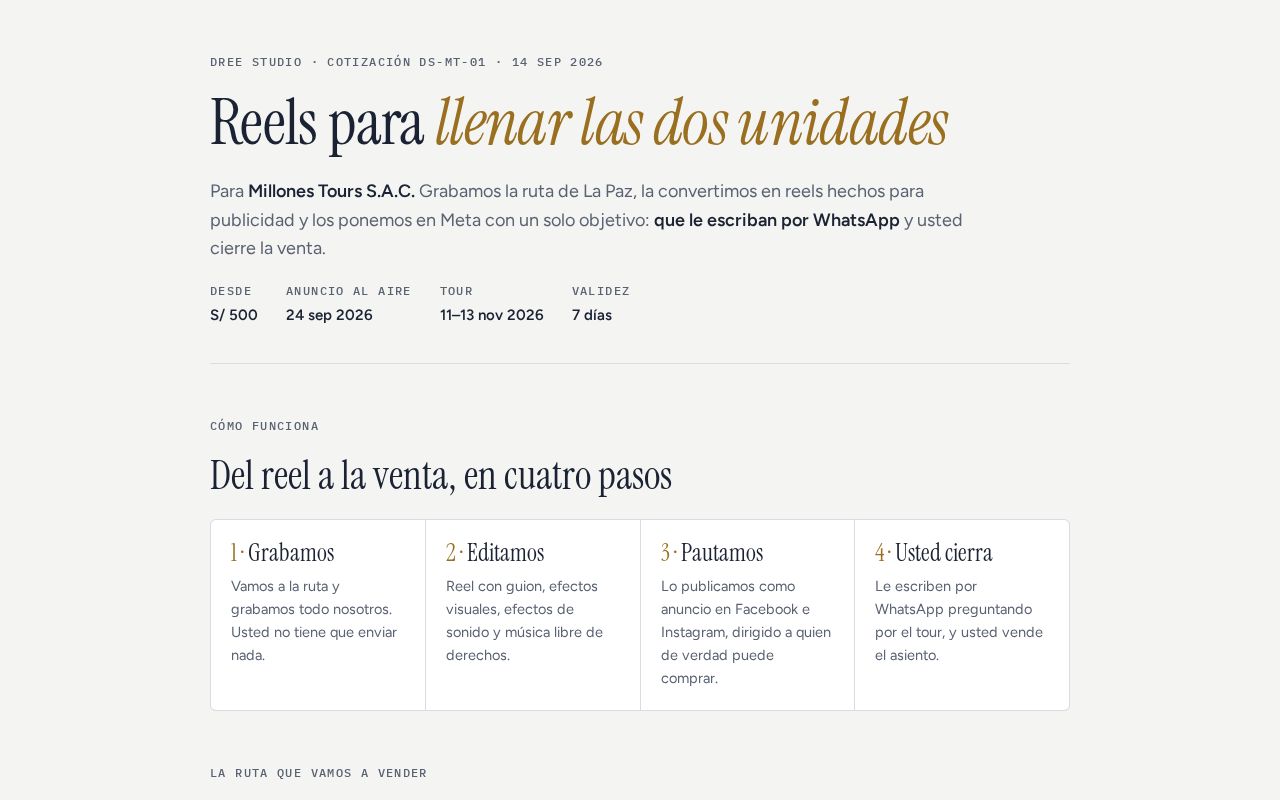 Preview of Millonestours Cotizacion