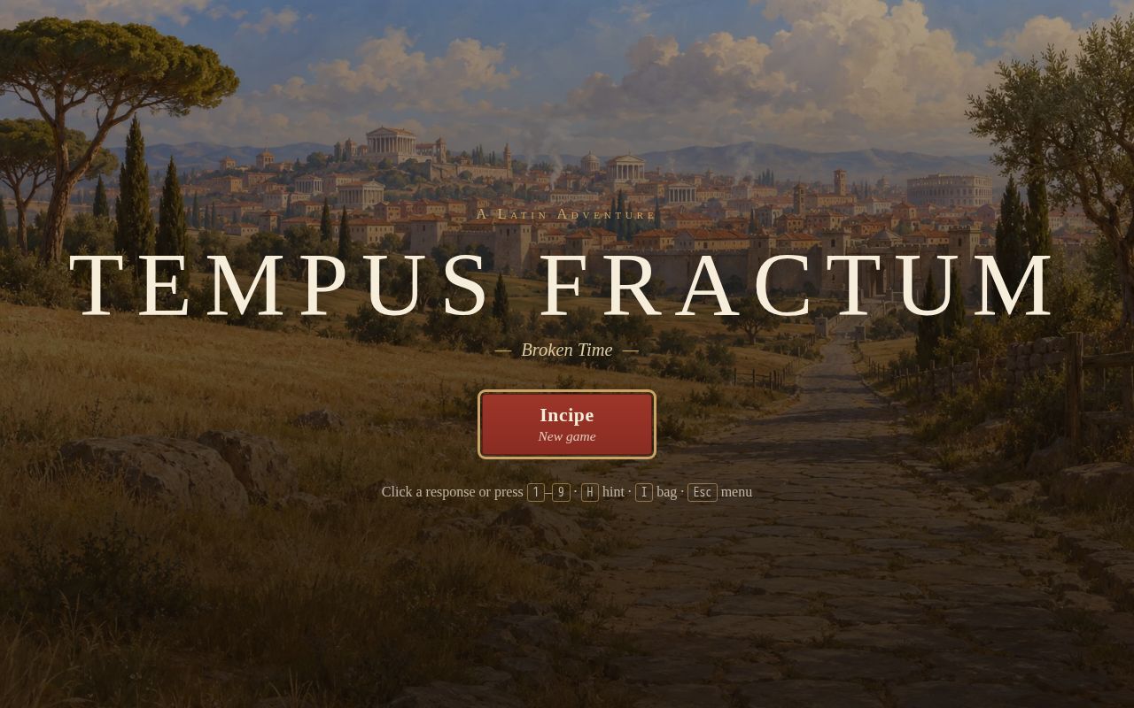 Preview of Tempus Fractum: A Latin Adventure