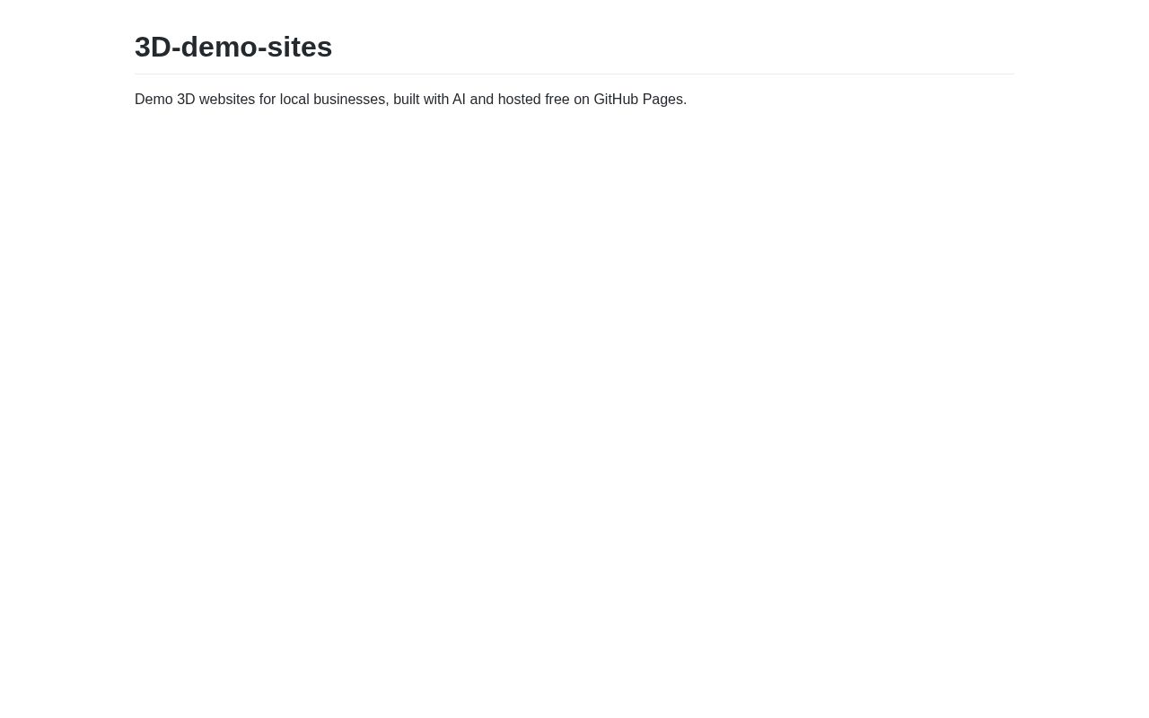 Preview of 3D-demo-sites