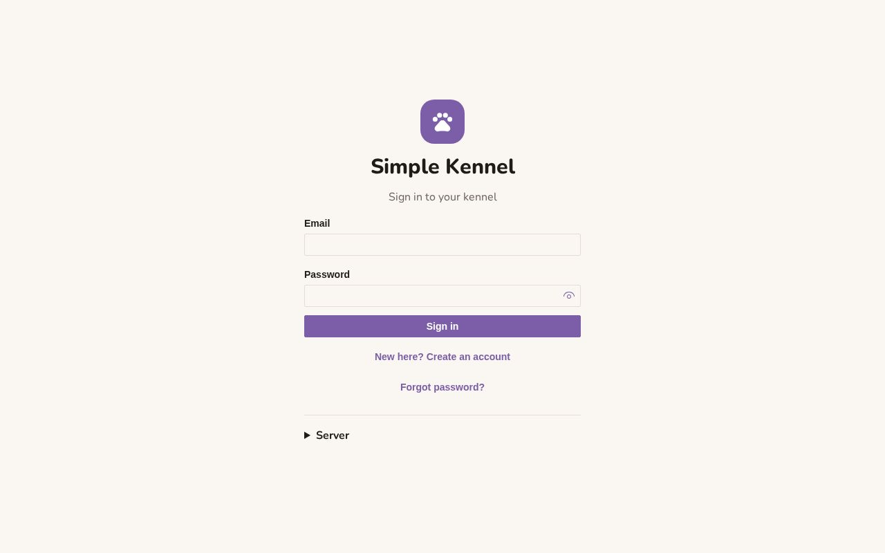 Preview of Simple Kennel
