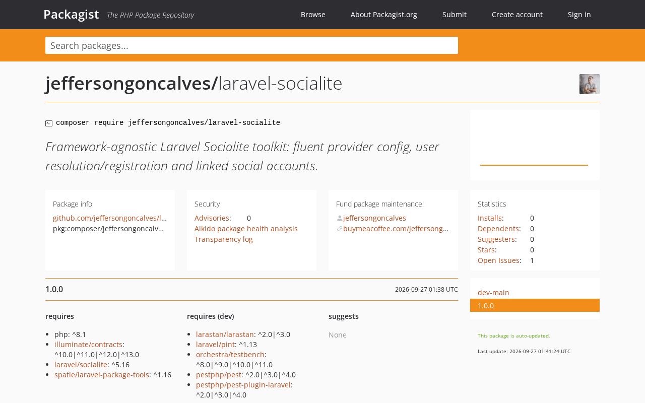 Preview of Laravel Socialite