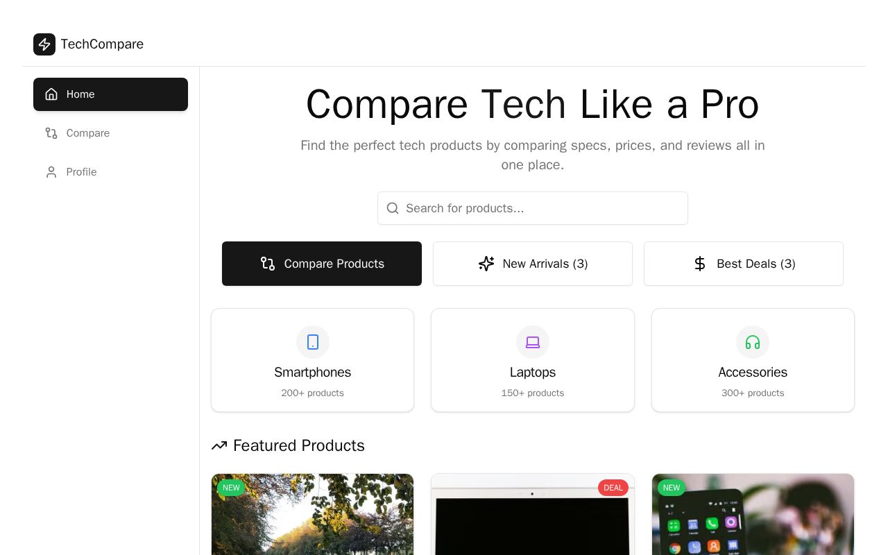 Preview of TechCompare