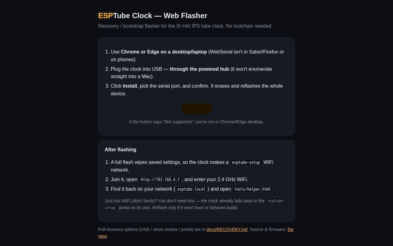 Preview of Esptube Clock