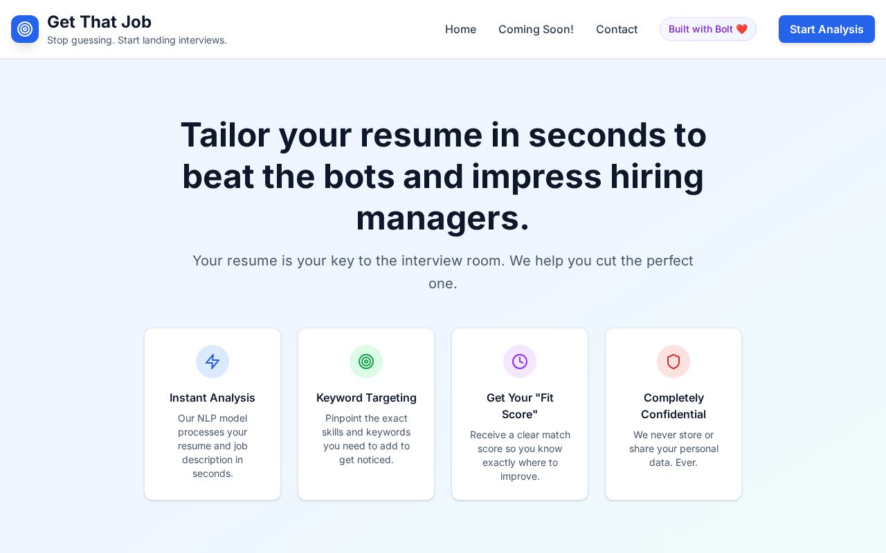 Preview of GetThatJob