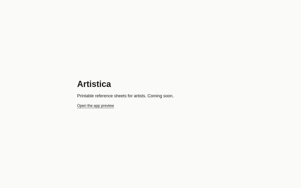Preview of Artistica