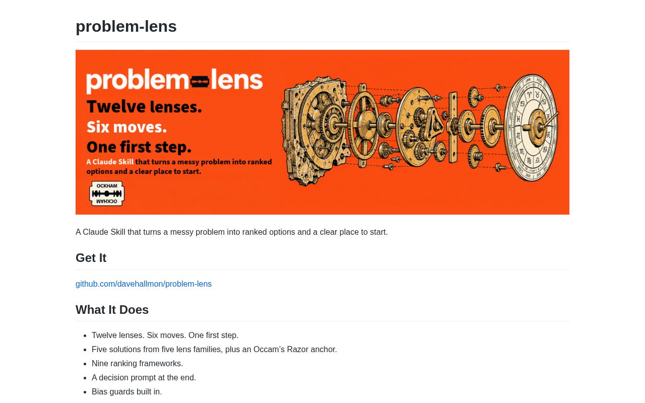 Preview of Problem Lens