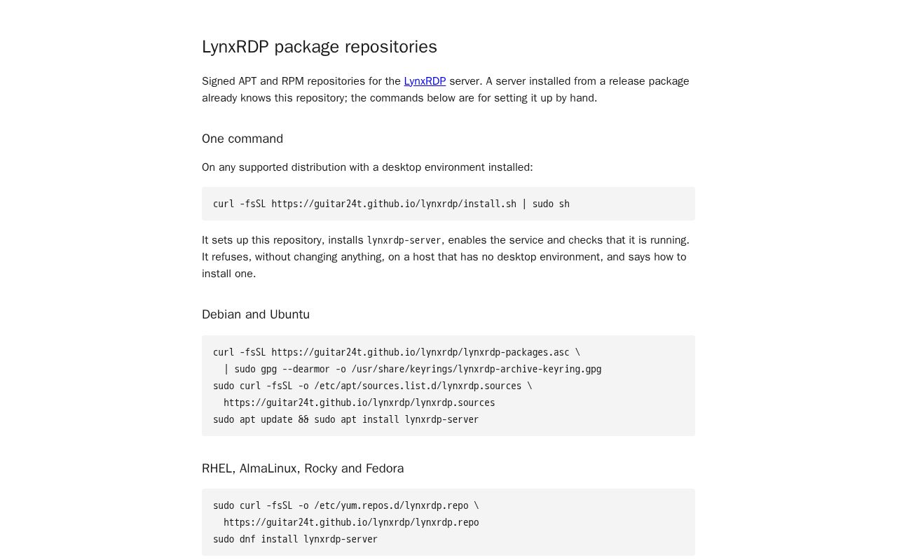 Preview of Lynxrdp