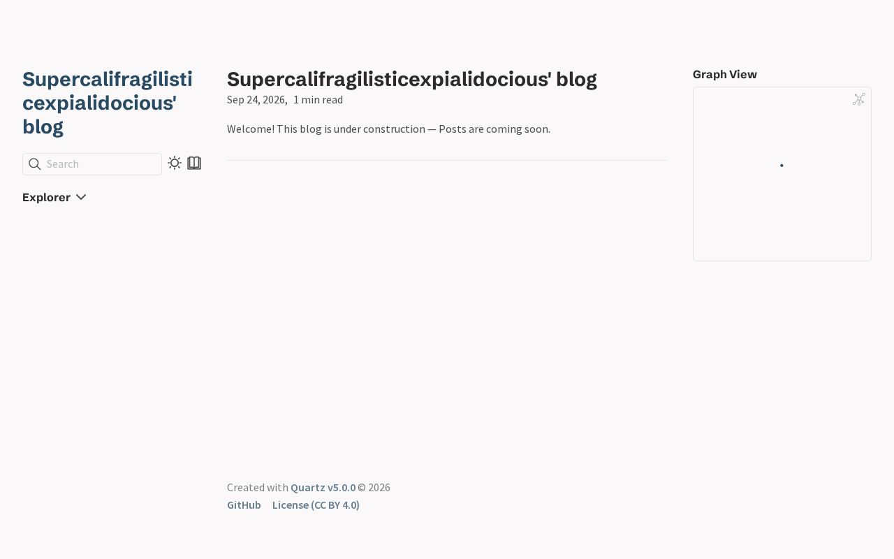 Preview of Supercali Blog
