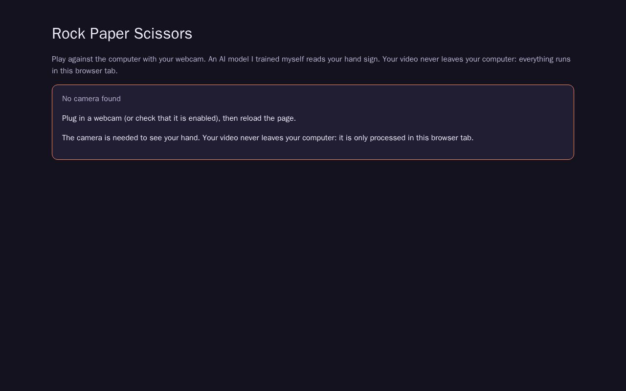 Preview of Rock Paper Scissors