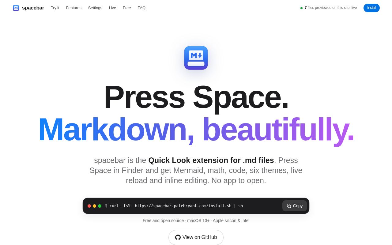 Preview of spacebar: Quick Look for Every Kind of File on Mac