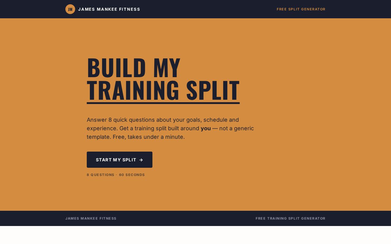 Preview of Training Split Generator