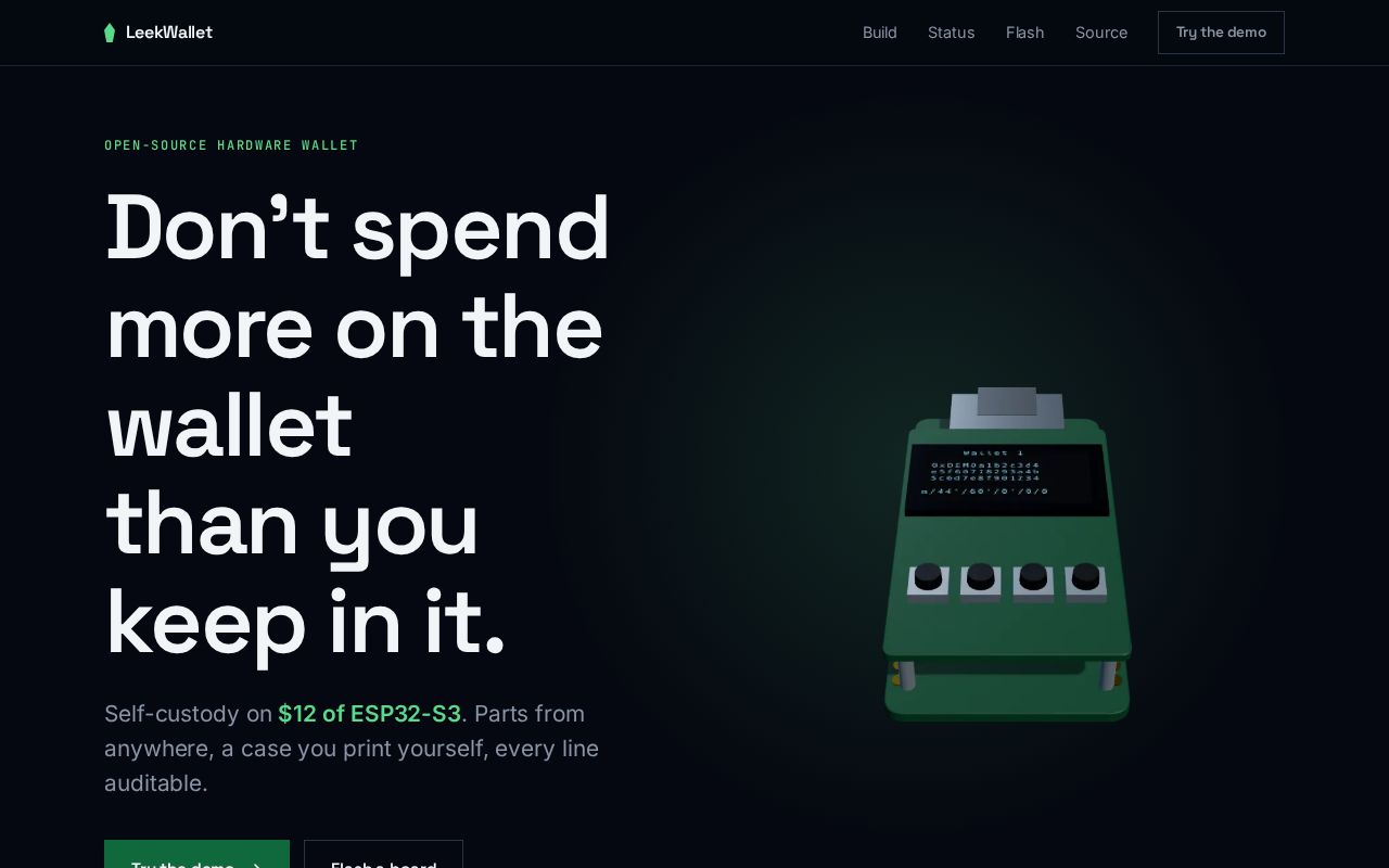 Preview of LeekWallet