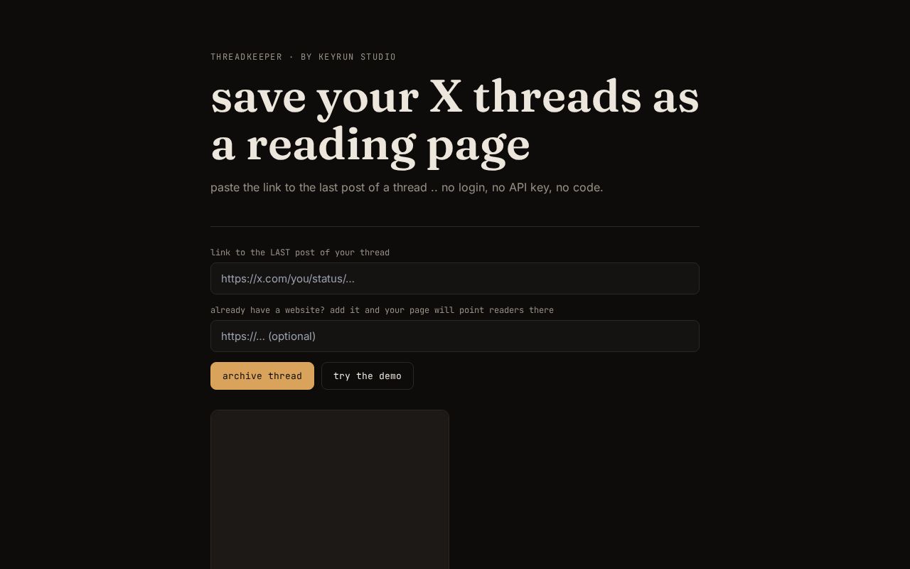 Preview of Threadkeeper