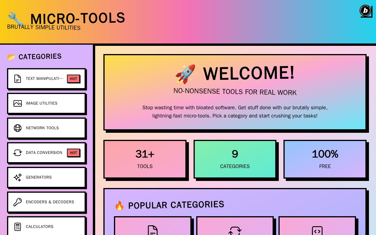 Preview of Micro Tools