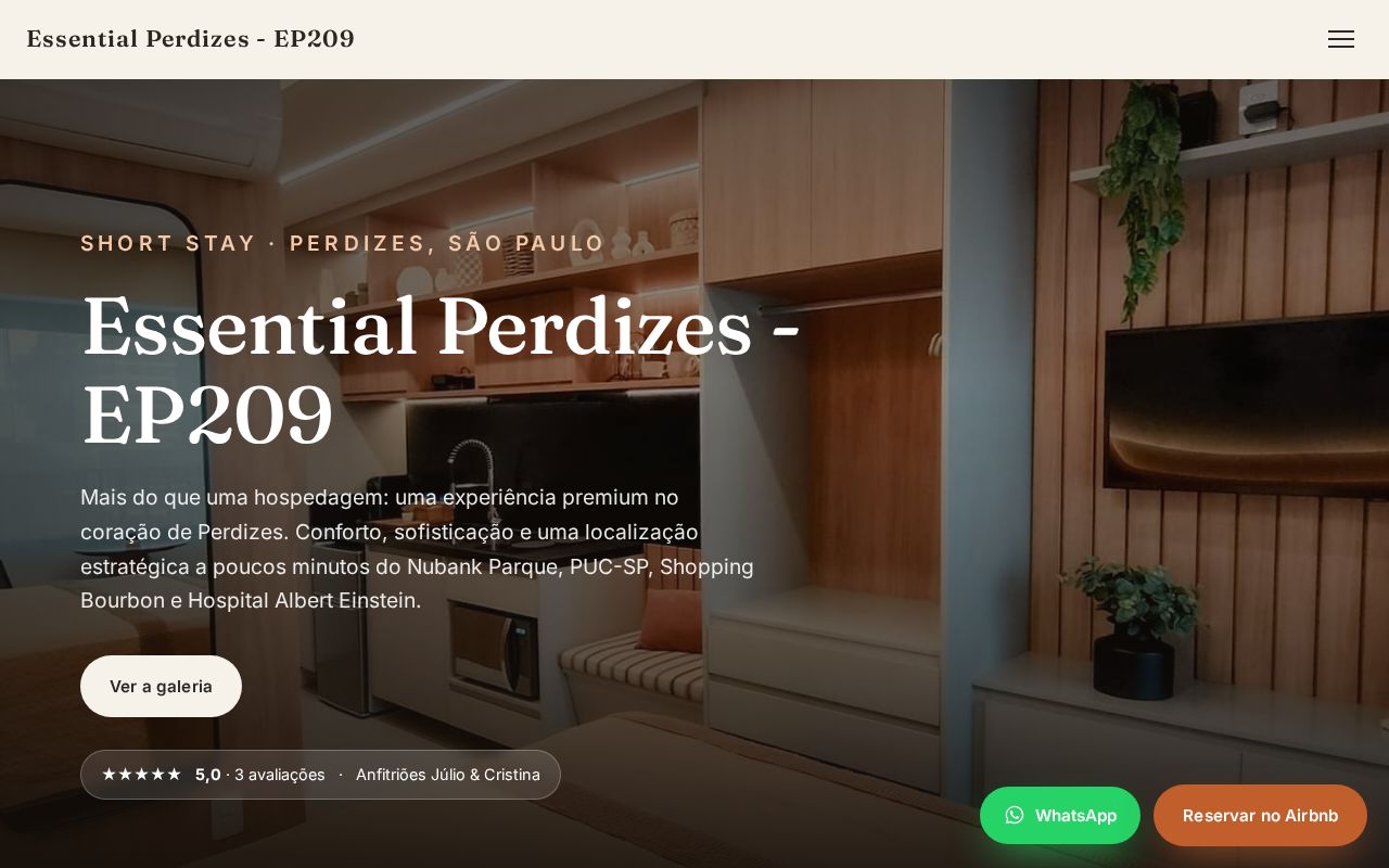 Preview of Site do Studio Essential Perdizes - EP209