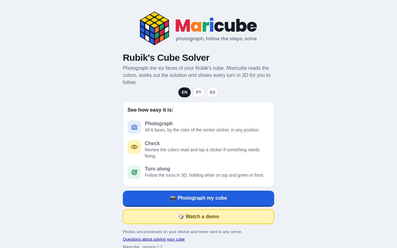 Preview of Magic cube solver