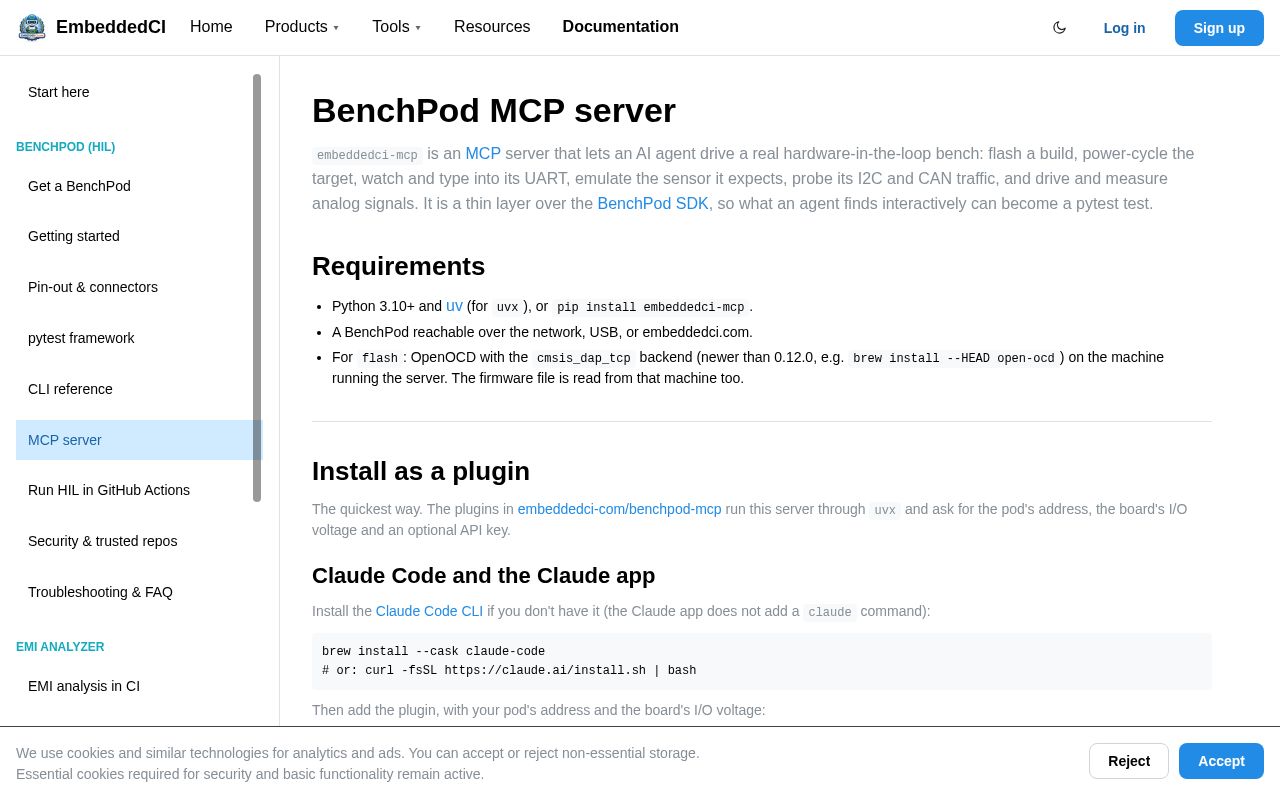 Preview of Benchpod Mcp